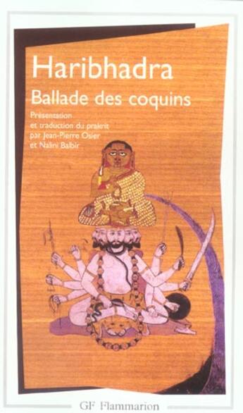 Couverture du livre « La ballade des coquins » de Haribhadra Suri aux éditions Flammarion