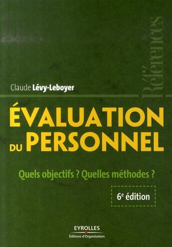 Couverture du livre « Évaluation du personnel » de Claude Levy-Leboyer aux éditions Organisation