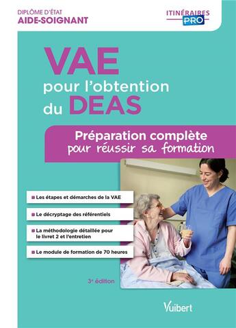 Couverture du livre « Vae pour l'obtention du deas preparation complete pour reussir formation 3ed » de Sylvie Ameline et Marie-Francoise Bonte aux éditions Vuibert