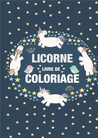 Couverture du livre « Coloriage licornes pour enfants 3 8 ans - livre de coloriage licorne et » de Papeterie Enfan aux éditions Books On Demand