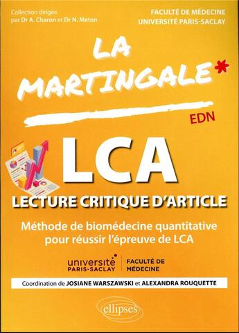 Couverture du livre « La lca a l'edn - methode de biomedecine quantitative pour reussir l'epreuve de lca » de Universite Paris Sac aux éditions Ellipses