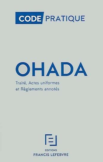 Couverture du livre « Ohada » de Redaction Efl aux éditions Lefebvre