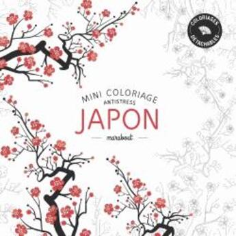 Couverture du livre « Mini coloriage antistress ; Japon » de  aux éditions Marabout