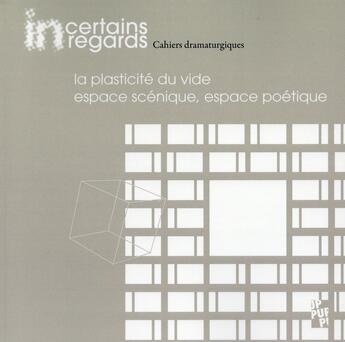 Couverture du livre « Plasticite du vide » de Butel/Dieuzayde aux éditions Pu De Provence