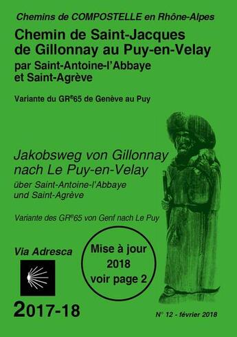 Couverture du livre « Chemin de Saint Jacques de Gillonnay au Puy-en-Velay » de  aux éditions Amis De St Jacques