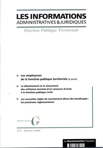 Couverture du livre « Informations administratives juridiques » de Informations Administratives Juridiques aux éditions Documentation Francaise