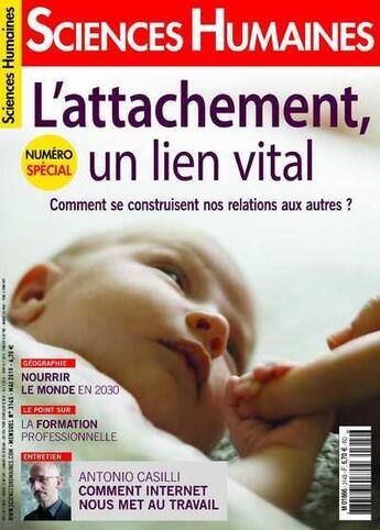 Couverture du livre « Sciences humaines n 314 l'attachement, un lien vital - avril 2019 » de  aux éditions Sciences Humaines