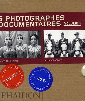 Couverture du livre « Coffret 55 : 5 photographes documentaires t.2 » de  aux éditions Phaidon