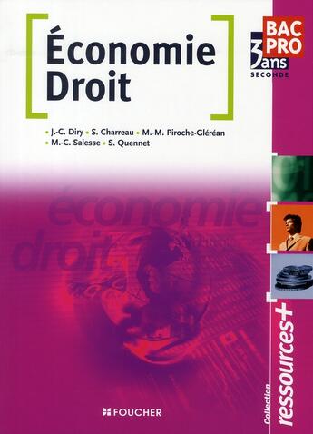 Couverture du livre « Economie Droit » de Jean-Charles Diry aux éditions Foucher