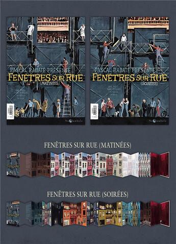 Couverture du livre « Fenêtres sur rue ; matinées / soirées » de Pascal Rabate aux éditions Soleil