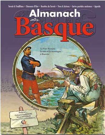 Couverture du livre « Almanach du basque 2016 » de Gerard Bardon / Mixe aux éditions Communication Presse Edition