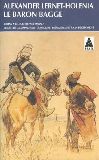 Couverture du livre « Le baron bagge » de Lernet-Holenia A. aux éditions Actes Sud