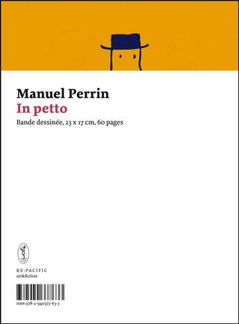 Couverture du livre « In petto » de Manuel Perrin aux éditions Art Et Fiction