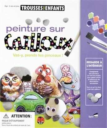 Couverture du livre « Peinture sur cailloux ; coffret » de  aux éditions Spice Box