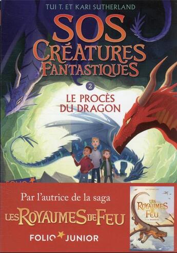 Couverture du livre « S.O.S. créatures fantastiques Tome 2 : le procès du dragon » de Tui T. Sutherland et Kari Sutherland aux éditions Gallimard-jeunesse