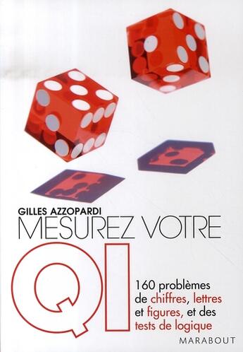 Couverture du livre « Mesurez votre qi » de Gilles Azzopardi aux éditions Marabout