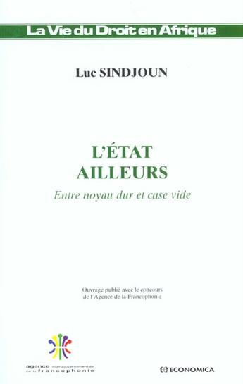 Couverture du livre « L'ETAT AILLEURS » de Sindjoun/Luc aux éditions Economica