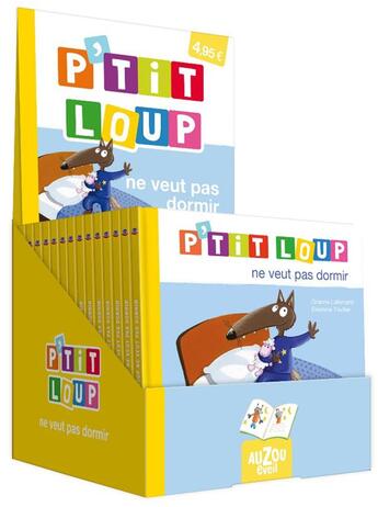 Couverture du livre « Boite pleine - p'tit loup ne veut pas dormir - 12 vol. » de Lallemand Orianne/Th aux éditions Philippe Auzou