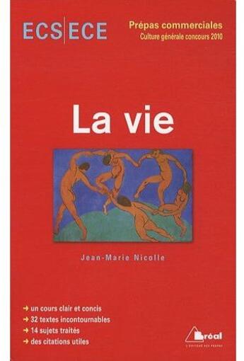 Couverture du livre « La vie » de Jean-Marie Nicolle aux éditions Breal