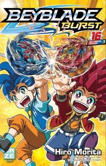 Couverture du livre « Beyblade - burst Tome 16 » de Hiro Morita aux éditions Crunchyroll