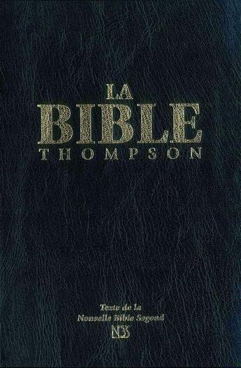 Couverture du livre « La Bible Thompson nbs (nouvelle Bible Segond) avec onglets » de  aux éditions Vida