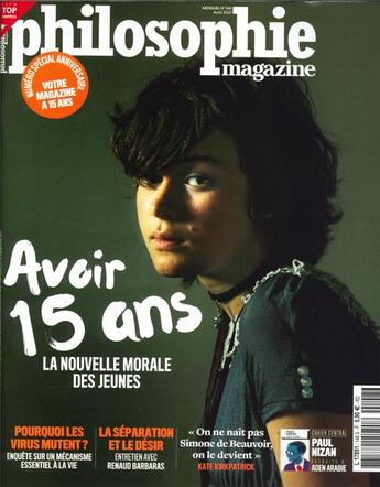 Couverture du livre « Philosophie magazine n 148 - la nouvelle morale des jeunes - avril 2021 » de  aux éditions Philo Revue