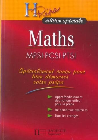 Couverture du livre « Mpsi, pcsi, ptsi » de Turner et Ponsaud et Martin aux éditions Hachette Education