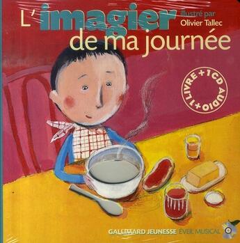 Couverture du livre « L'imagier de ma journee(1liv-1cd) » de  aux éditions Gallimard-jeunesse