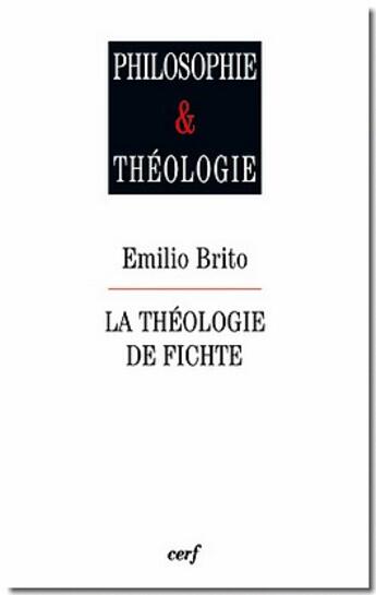 Couverture du livre « La théologie de Fichte » de  aux éditions Cerf