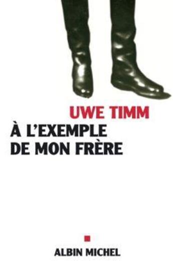 Couverture du livre « A l'exemple de mon frere » de Timm-U aux éditions Albin Michel