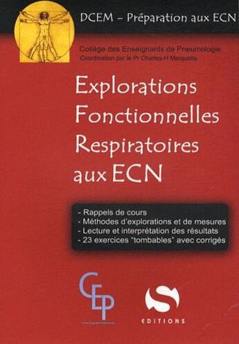 Couverture du livre « Explorations fonctionnelles respiratoires aux ECN » de  aux éditions Medxls