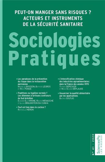 Couverture du livre « Sociologies pratiques 41 » de  aux éditions Presses De Sciences Po