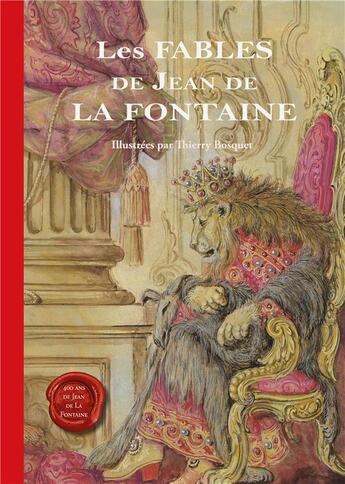 Couverture du livre « Les fables de Jean de La Fontaine » de Thierry Bosquet et Segolene Van Der Straten aux éditions Kate'art