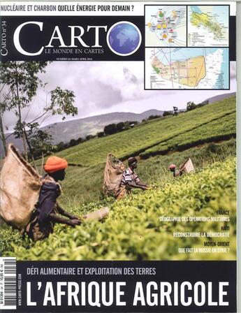 Couverture du livre « Carto n 34 l'afrique agricole mars/avril 2016 » de  aux éditions Carto