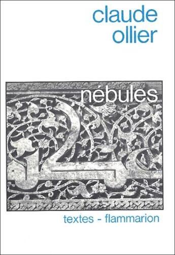 Couverture du livre « Nebules » de Claude Ollier aux éditions Flammarion