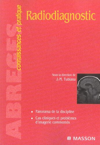 Couverture du livre « Radiodiagnostic » de Tubiana Jean-Michel aux éditions Elsevier-masson