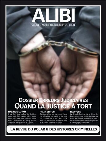 Couverture du livre « Alibi - t15 - special erreurs judiciaires » de  aux éditions Alibi