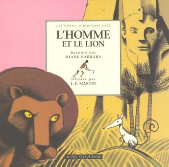 Couverture du livre « L'homme et le lion » de Barbara/Martin aux éditions Actes Sud