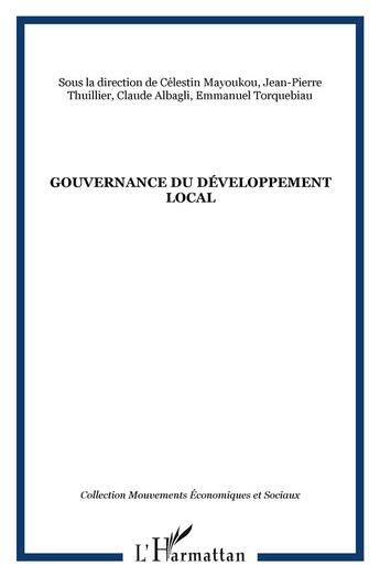 Couverture du livre « Gouvernance du développement local » de  aux éditions L'harmattan