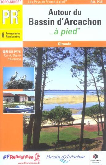 Couverture du livre « Autour du bassin d'arcachon a pied 2005 - 33 - pr - p331 » de  aux éditions Ffrp