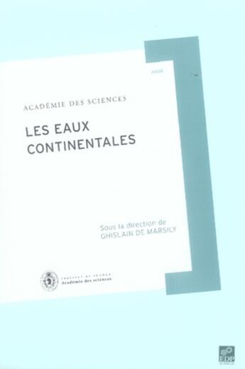 Couverture du livre « Les eaux continentales » de Academie Des Science aux éditions Edp Sciences