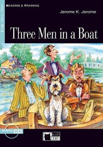 Couverture du livre « Three men in a boat+cd b1.2 » de  aux éditions Cideb Black Cat