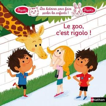 Couverture du livre « Au zoo, c'est rigolo ! » de Charlotte Roederer et France Cottin aux éditions Nathan
