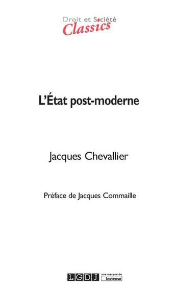 Couverture du livre « L'Etat post-moderne (5e édition) » de Jacques Chevallier aux éditions Lgdj