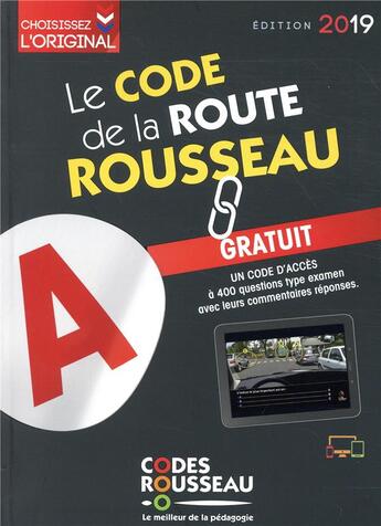 Couverture du livre « Code Rousseau de la route B (édition 2019) » de  aux éditions Codes Rousseau