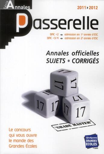 Couverture du livre « Passerelles ; annales (édition 2011-2012) » de  aux éditions Studyrama