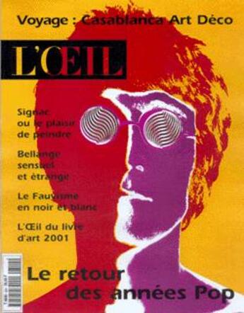 Couverture du livre « L'oeil 524 (mars 2001) » de Collectifs Paf aux éditions Paf