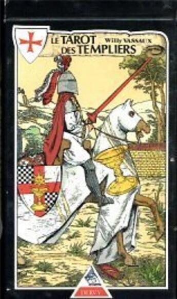 Couverture du livre « Tarot Templier Jeu De Carte (Le) » de Jean-Louis Victor aux éditions Dervy