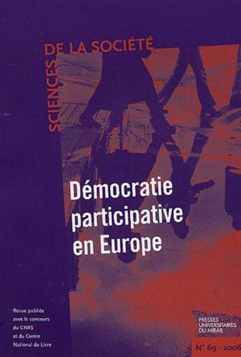 Couverture du livre « Démocratie participative en Europe » de Robert Boure aux éditions Pu Du Midi