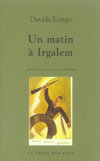 Couverture du livre « Un matin à Irgalem » de Davide Longo aux éditions La Fosse Aux Ours